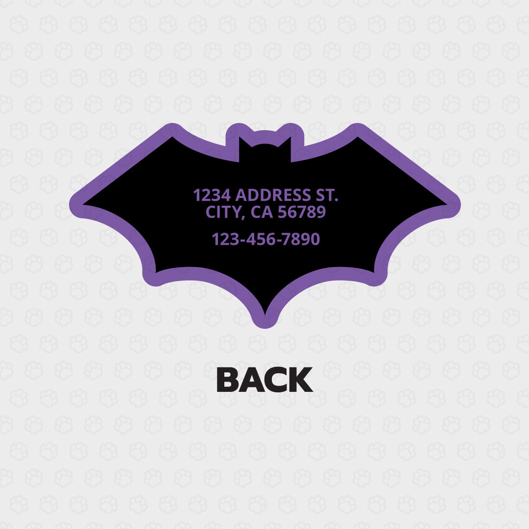 Bat Pet ID Tag - Pixsqueaks