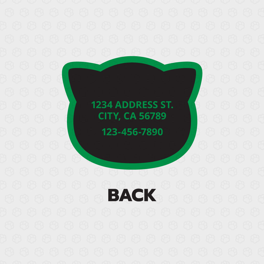 Black Cat ID Tag - Pixsqueaks