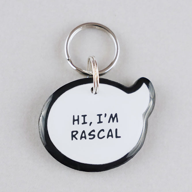 Chat Bubble Pet ID Tag - Pixsqueaks