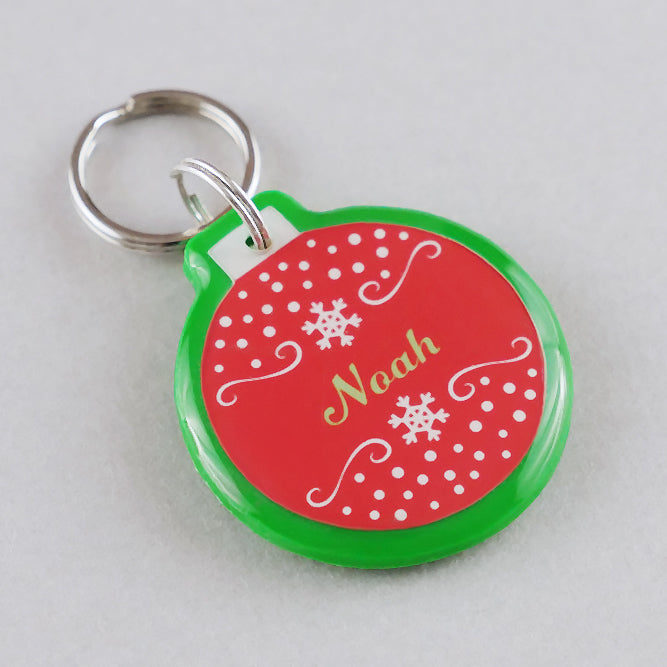 Christmas Ornament Pet ID Tag - Pixsqueaks