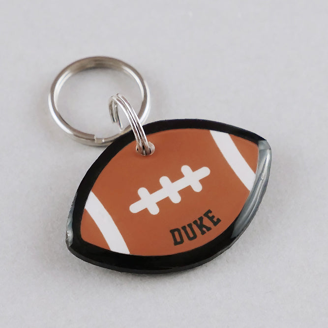 Football Pet ID Tag - Pixsqueaks