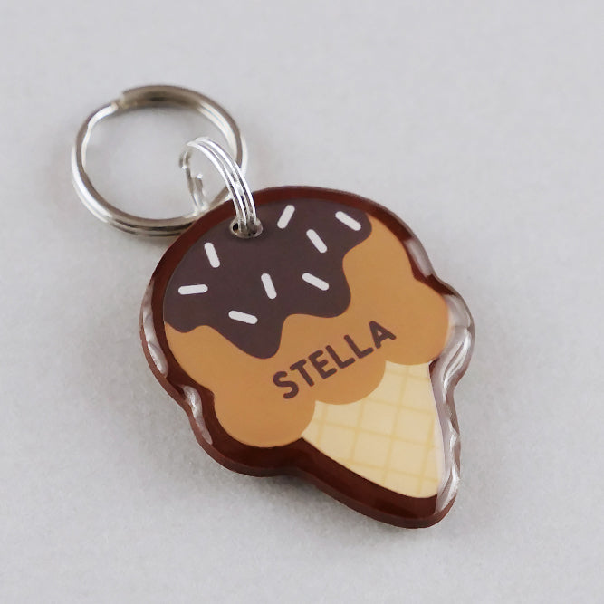 Ice Cream Pet ID Tag - Pixsqueaks