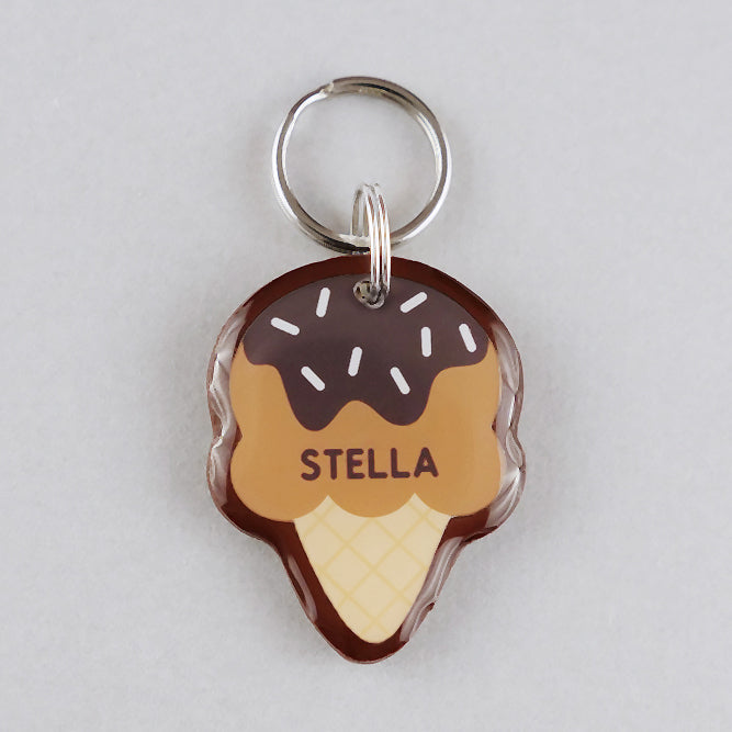 Ice Cream Pet ID Tag - Pixsqueaks