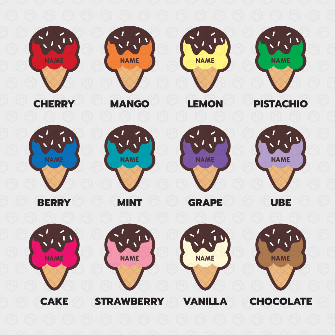 Ice Cream Pet ID Tag - Pixsqueaks