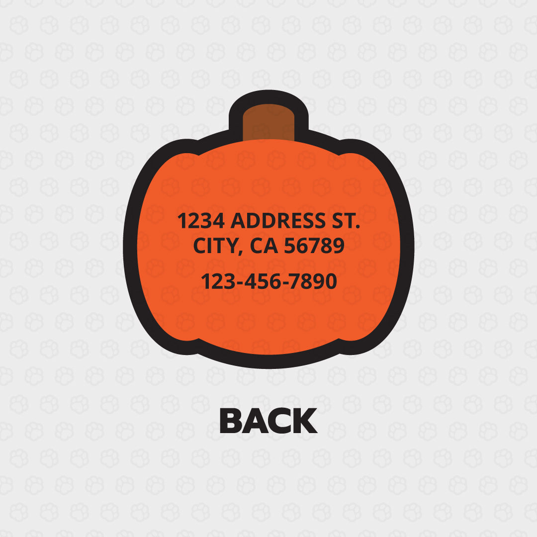 Jack-O-Lantern Pet ID Tag - Pixsqueaks