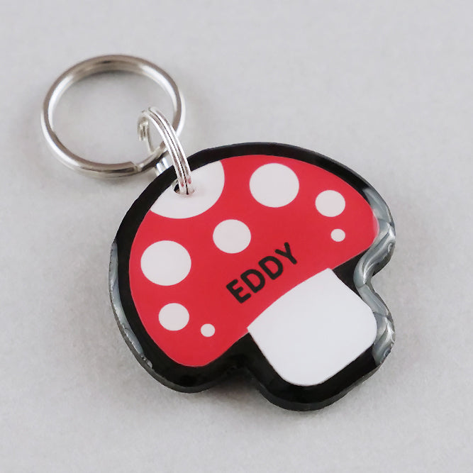 Mushroom Pet ID Tag - Pixsqueaks