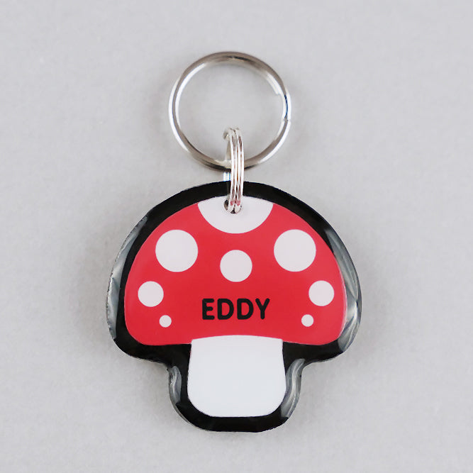 Mushroom Pet ID Tag - Pixsqueaks