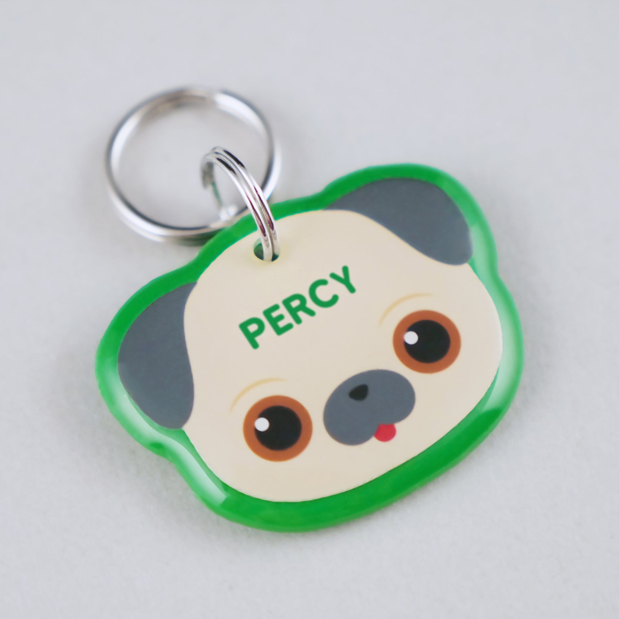 Pug Dog ID Tag - Pixsqueaks