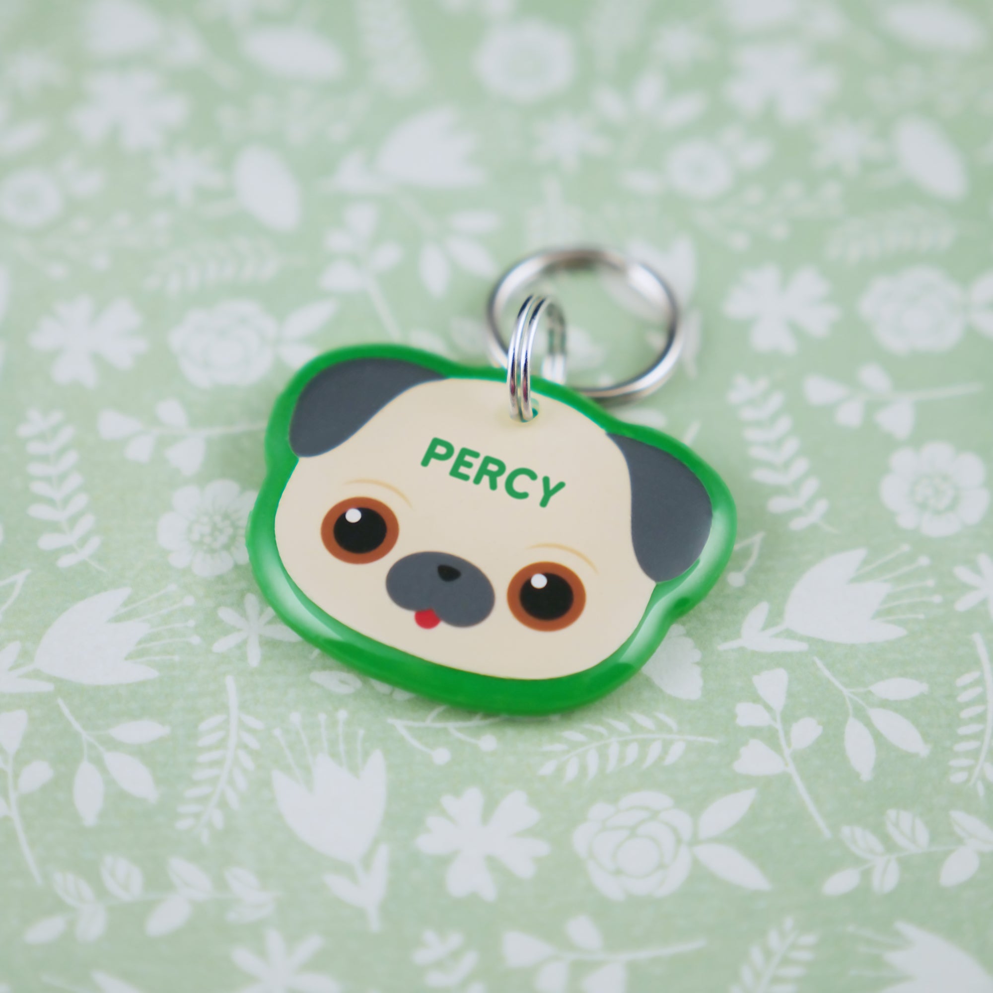 Pug Dog ID Tag - Pixsqueaks