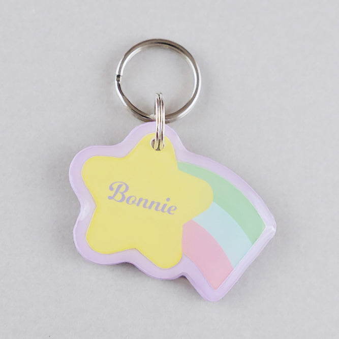 Shooting Star Pet ID Tag - Pixsqueaks