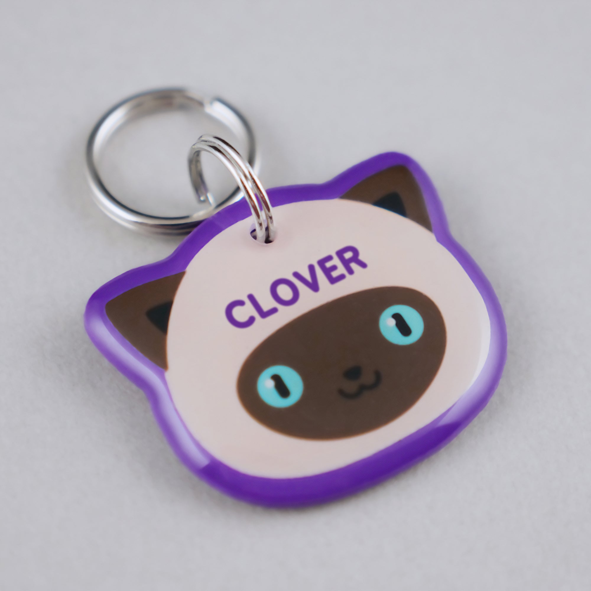 Siamese Cat ID Tag - Pixsqueaks