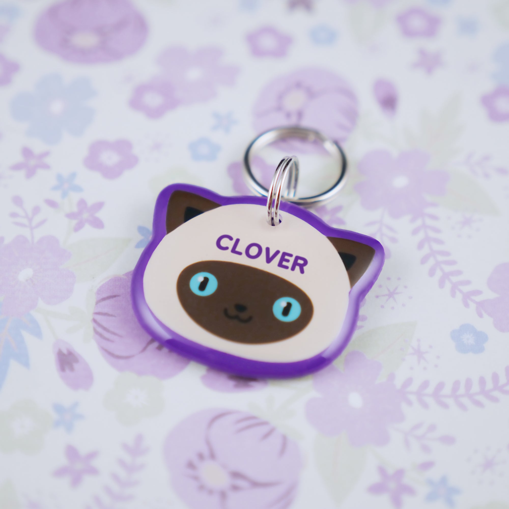 Siamese Cat ID Tag - Pixsqueaks