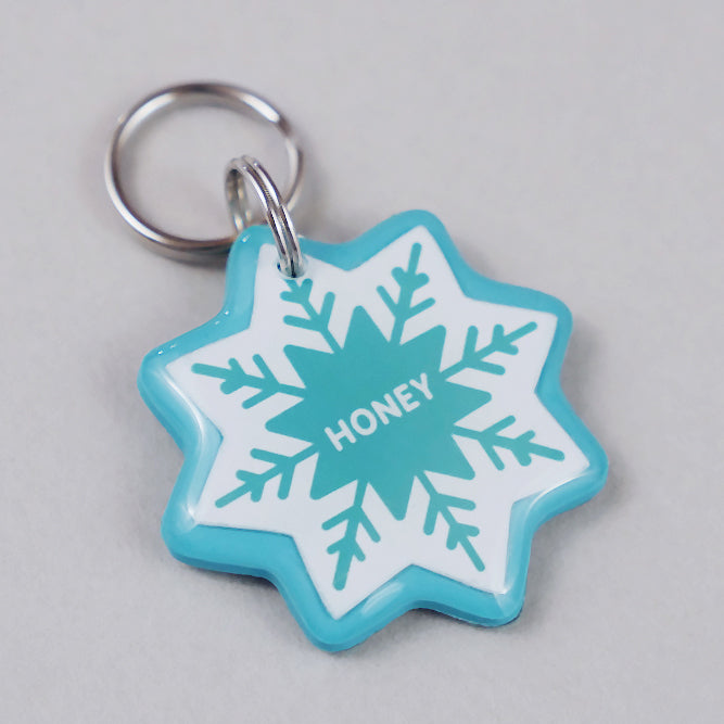 Snowflake Pet ID Tag - Pixsqueaks