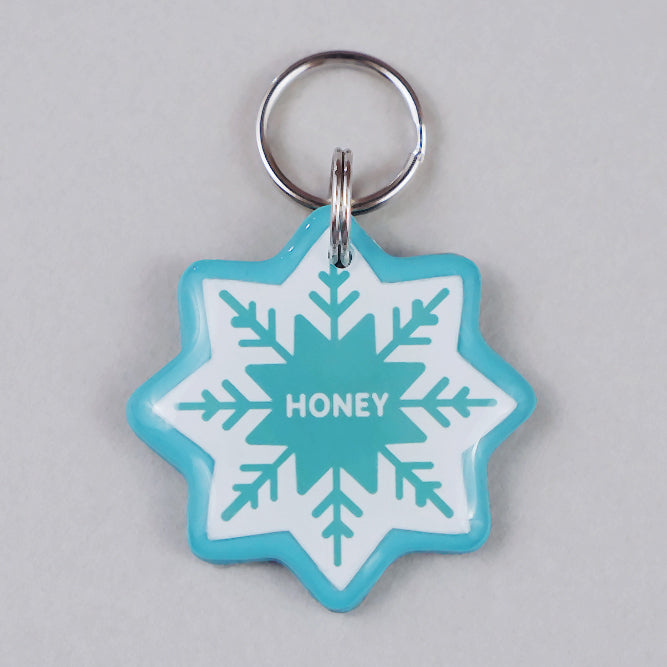 Snowflake Pet ID Tag - Pixsqueaks