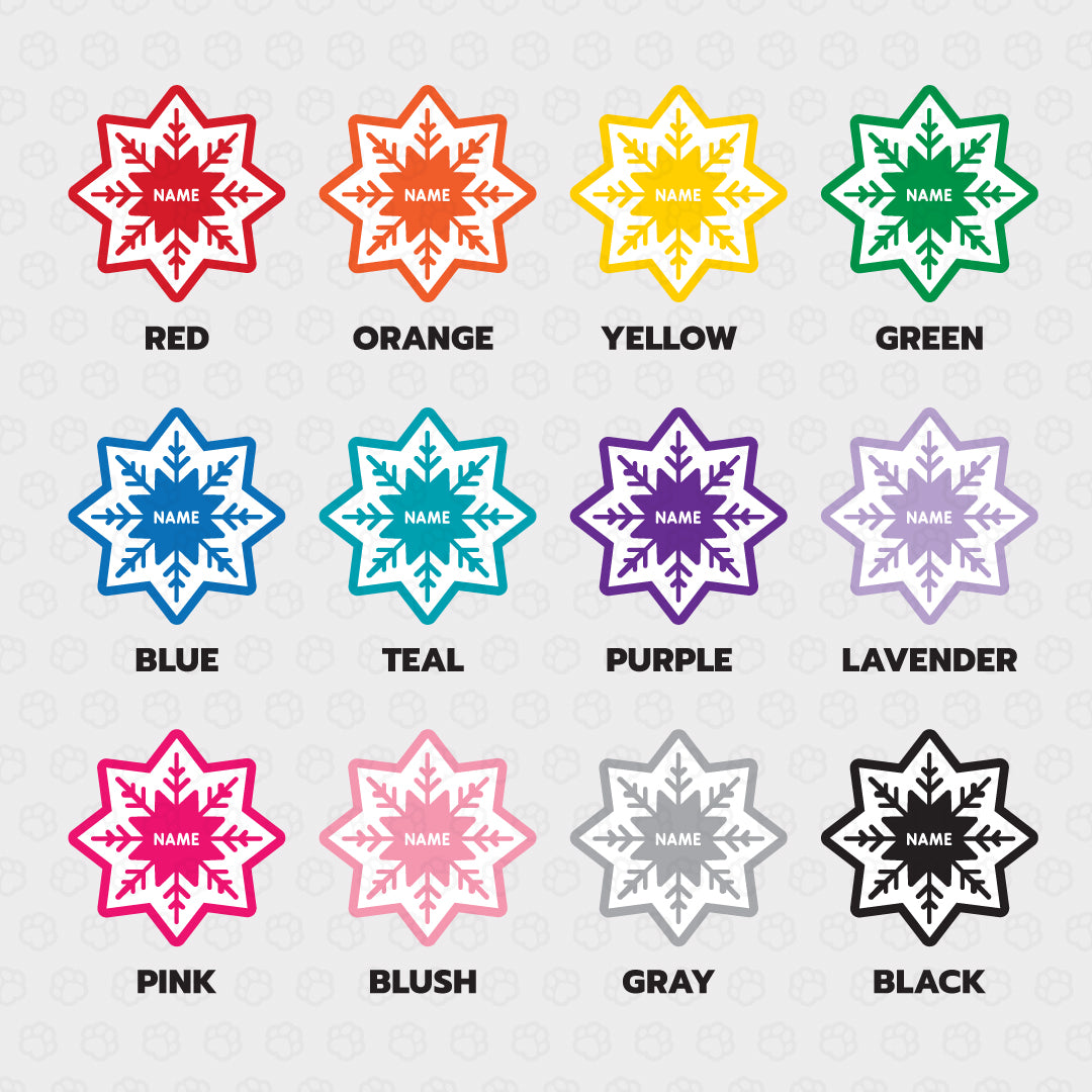 Snowflake Pet ID Tag - Pixsqueaks