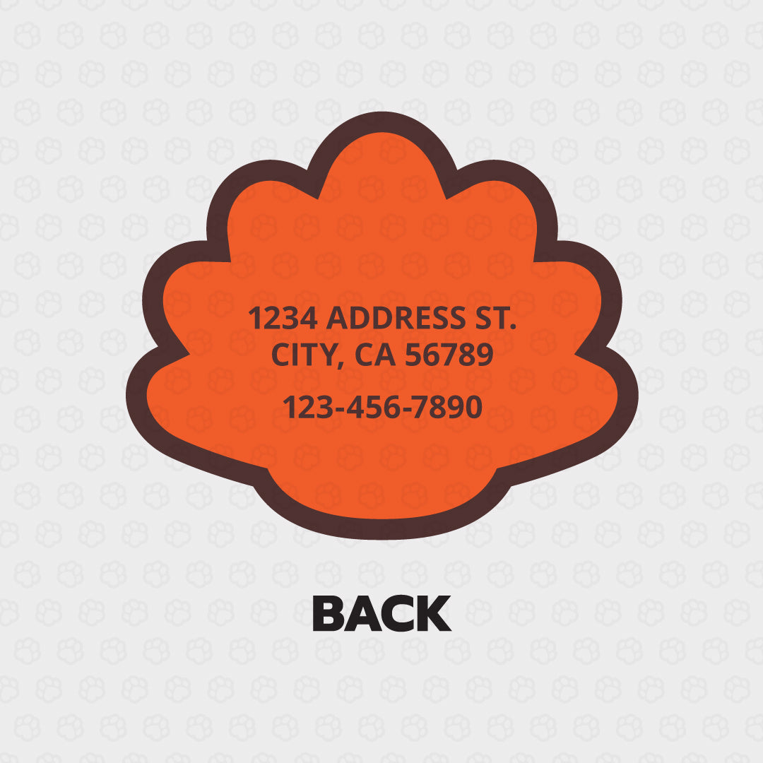 Turkey Pet ID Tag - Pixsqueaks