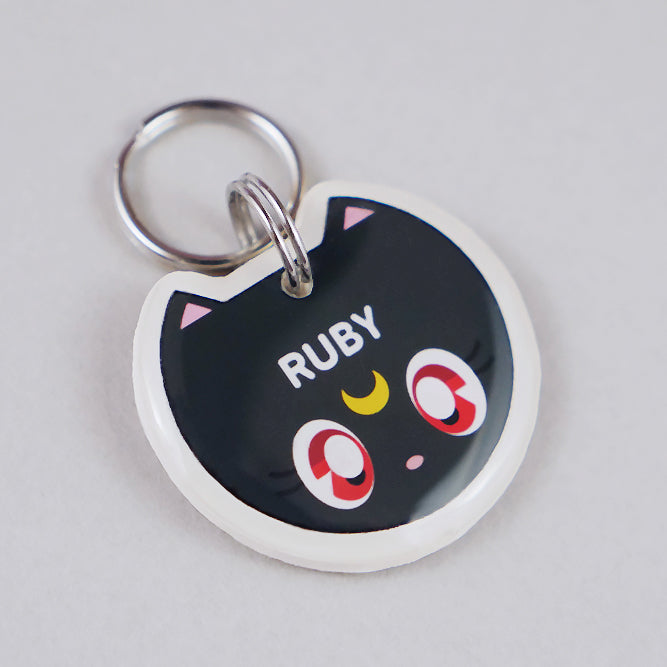 Moonlight Guardian Cat ID Tag