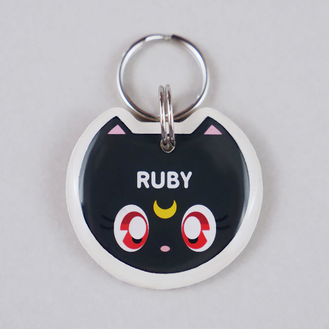 Moonlight Guardian Cat ID Tag