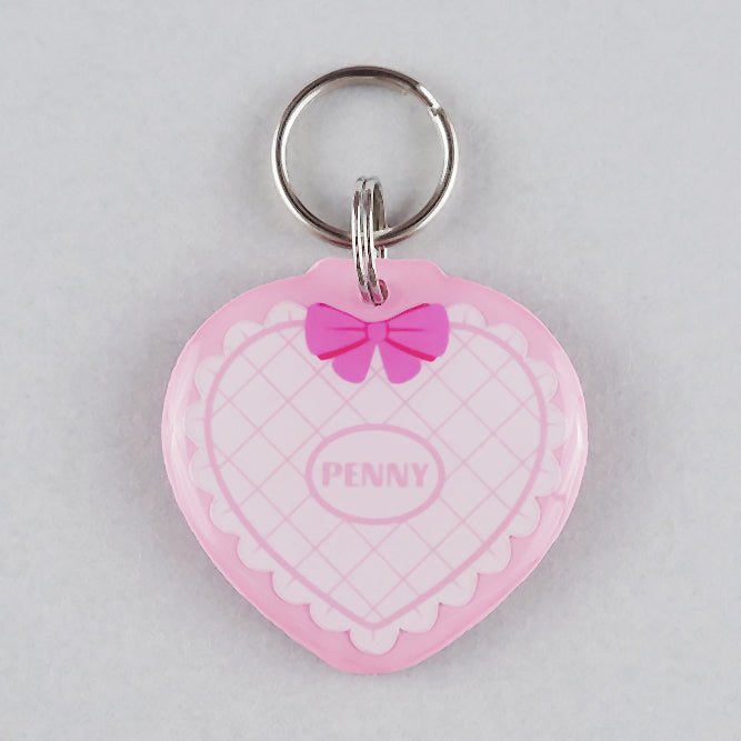 Quilted Pocket Heart Pet ID Tag