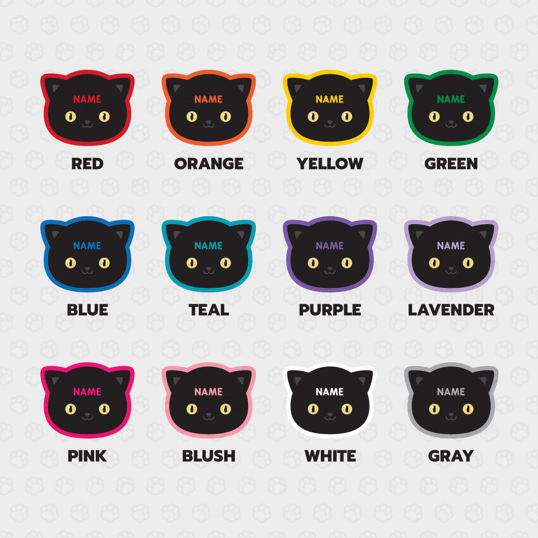 Black Cat ID Tag - Pixsqueaks