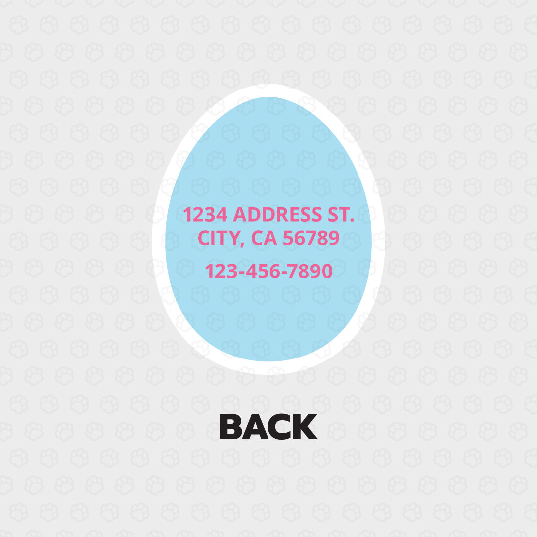 Easter Egg Pet ID Tag - Pixsqueaks