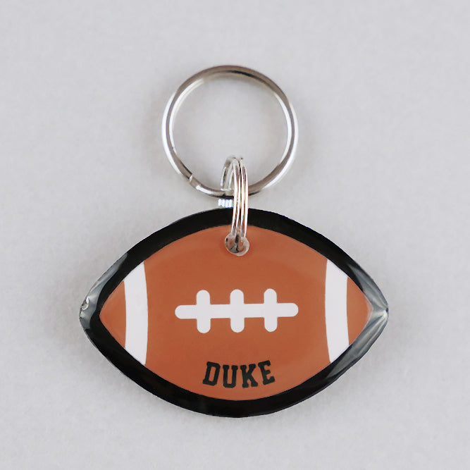 Football Pet ID Tag - Pixsqueaks