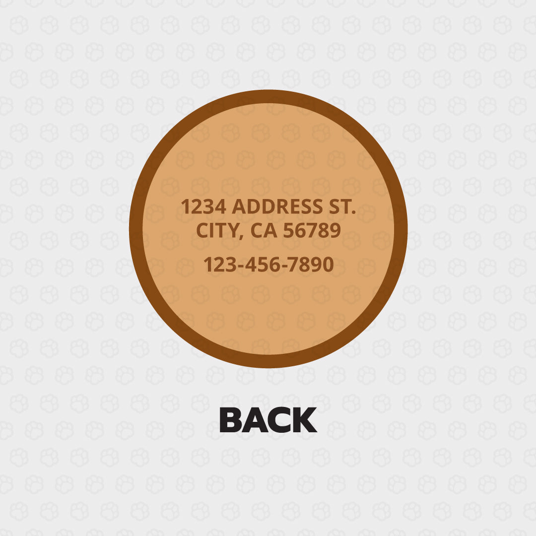 Pancake Pet ID Tag - Pixsqueaks