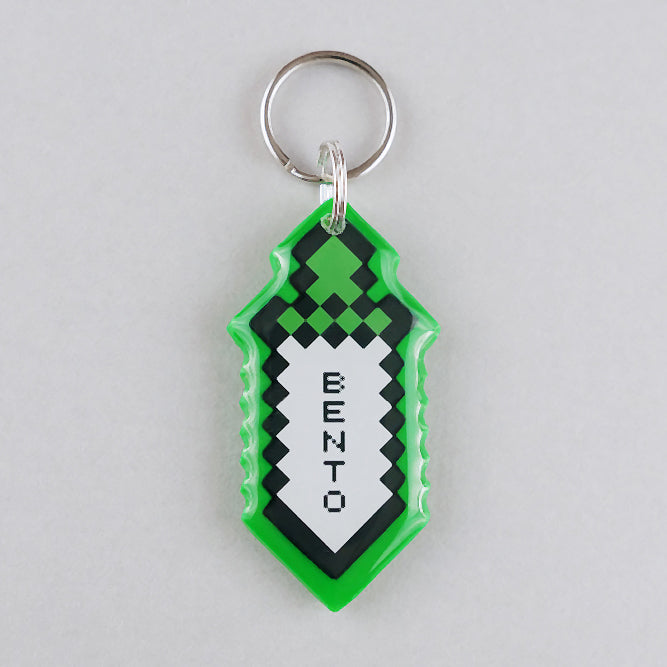 Pixel Sword Pet ID Tag - Pixsqueaks