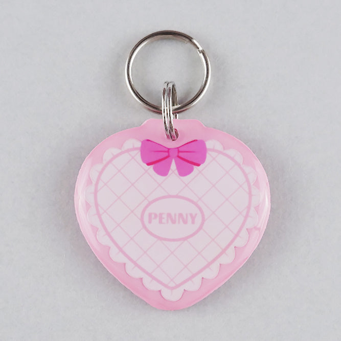 Quilted Heart Pet ID Tag - Pixsqueaks