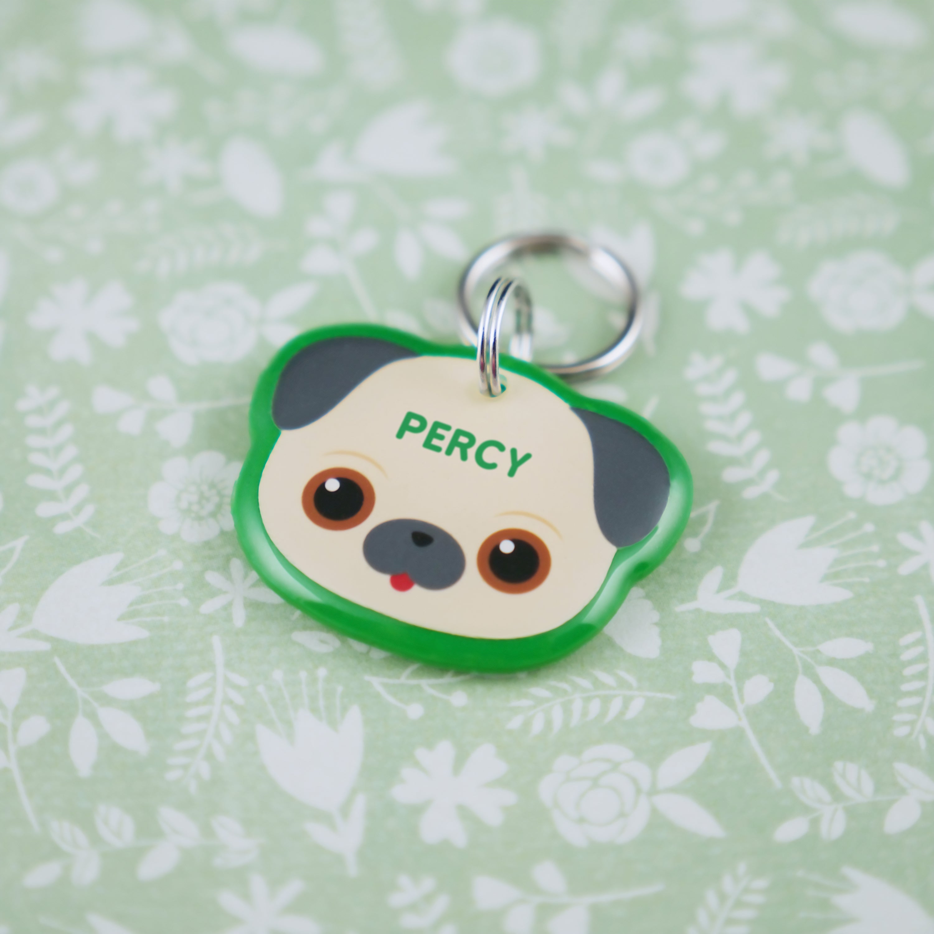 Pug Dog ID Tag - Pixsqueaks